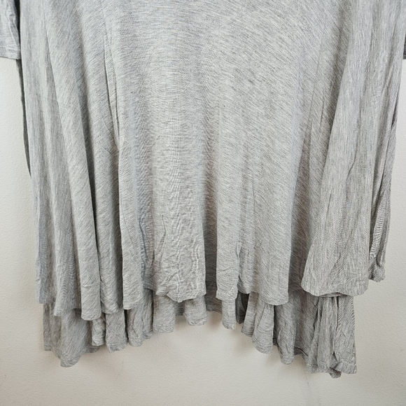 Free People Beach Jersey knit Oversized Tunic Top Size M/L gray - Picture 5 of 8